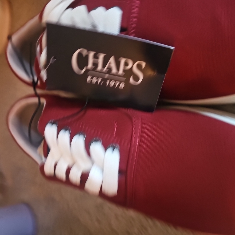 Chaps Red Sneakers with White Laces